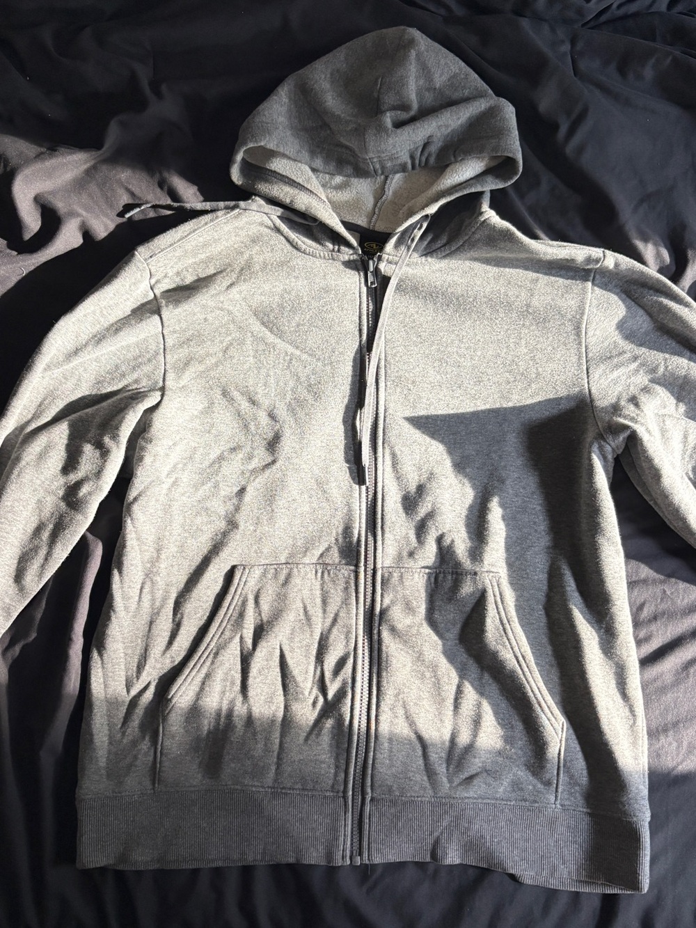 Athletic Works Men’s Gray Full-Zip Hoodie Jacket